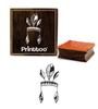 Printtoo Scrap-booking Tribal Headdress Design Square Wooden Rubber Stamp Block-2 x 2
