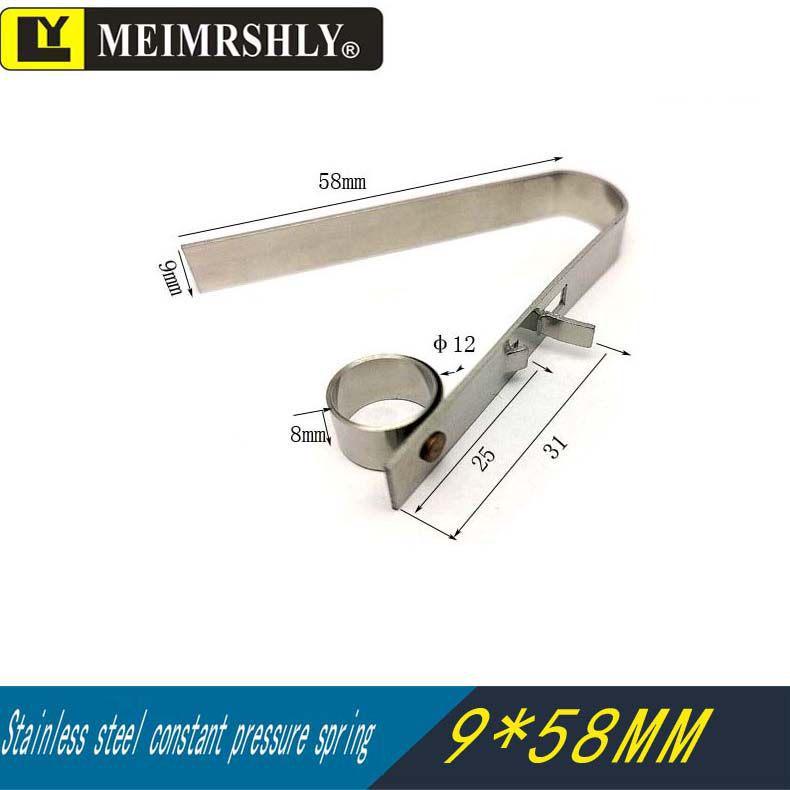 JR Motor Carbon Brush Holder Grip Bracket with Constant Force Spring, Aluminum Copper, 25*32*60 mm.