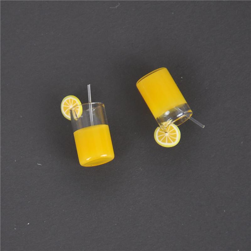 2X Mini Lemon Water Cup Dollhouse Accessories Toy Mini Decor Gift 1:12