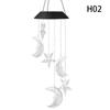 Solar Lights Outdoor Butterfly Dragonfly Hummingbird Wind Chimes Color Changing Waterproof Solar Powered Led Wind String Lights Hanging Lights
