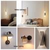 Yellow Travertine Swing Arm Wall Lamp for Bedroom and Study