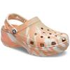 Crocs Классический женский клог на платформе с мраморным узором 207176-2ZM