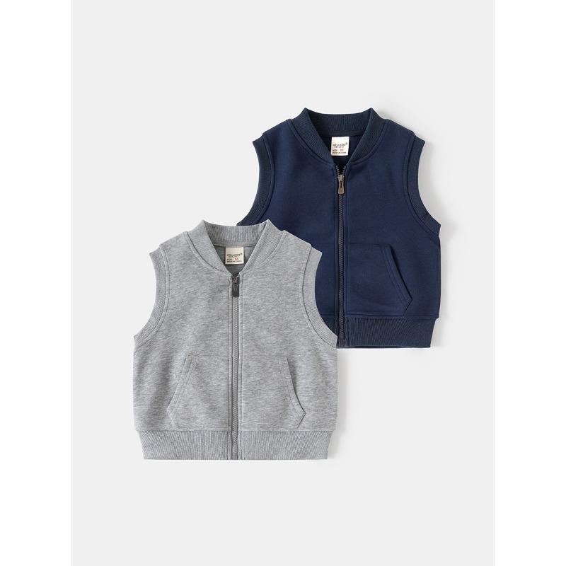 Children's Vest Spring and Autumn Style New Children's Clothing, Boys' Solid Color Baby Guard
