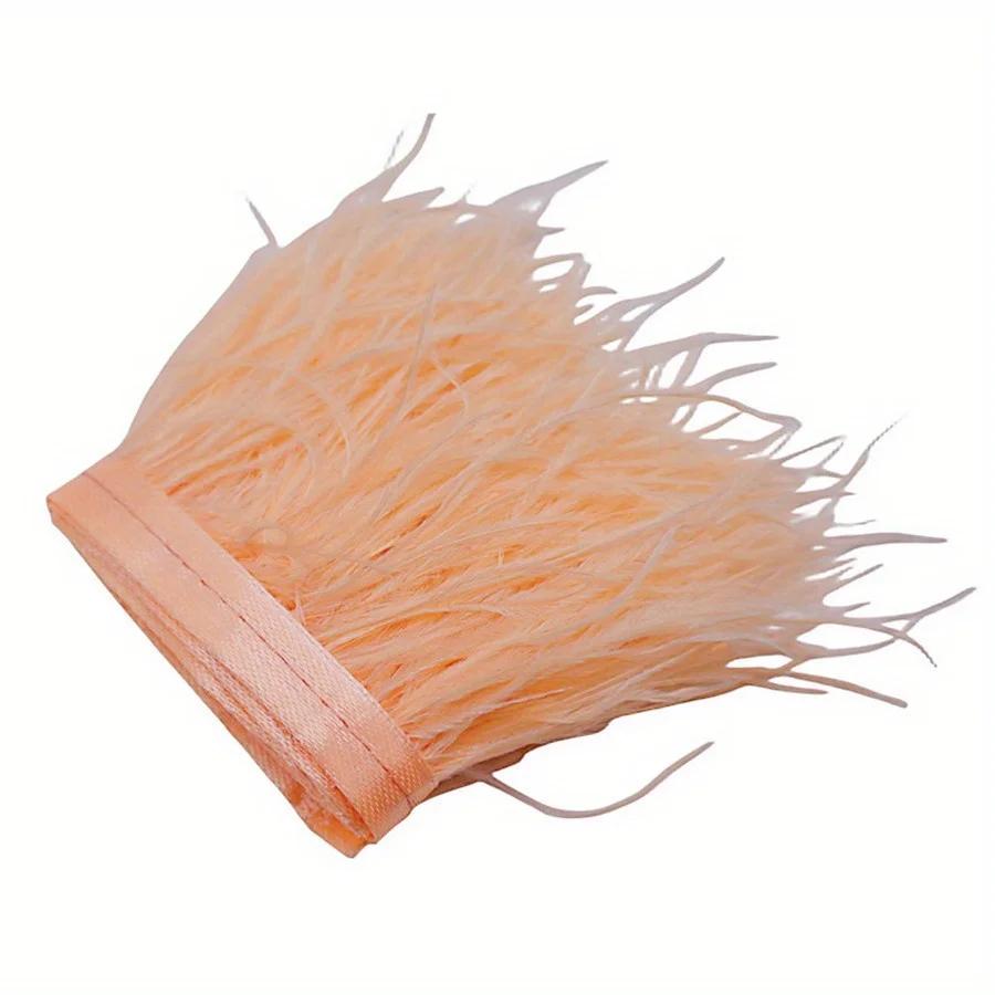 1/10М Натуральное перо Черные страусиные перья Отделка Поделки Сделай сам Перьевая лента Изготовление ювелирных изделий Свадебная вечеринка Рождественский декор 8-10см