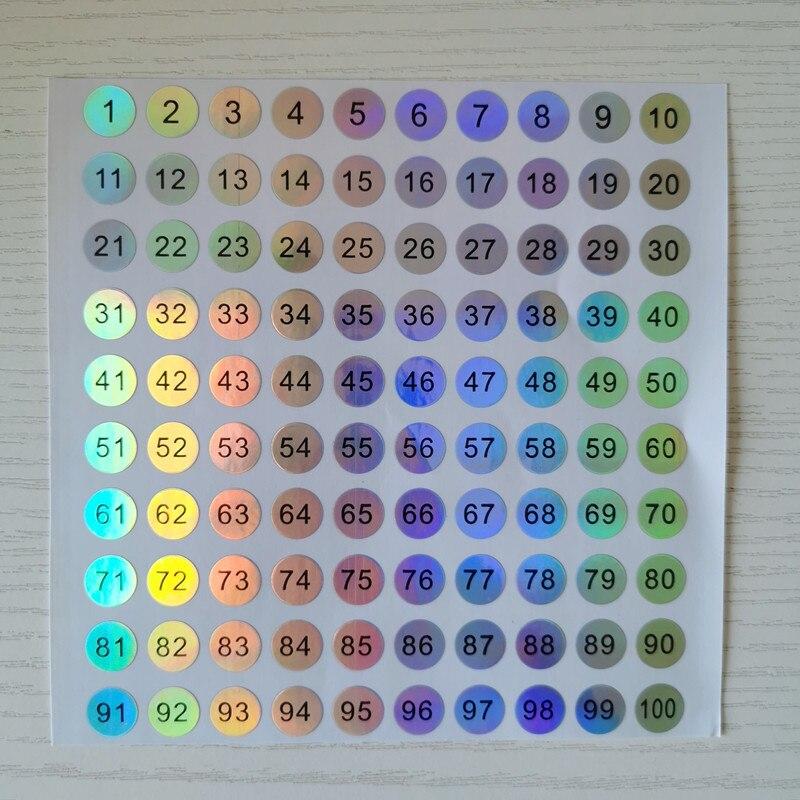 1-500 наклейка с номером для лака для ногтей, цветной гель-лак, маркировка, нумерация, маникюрный инструмент ZKStar ZH