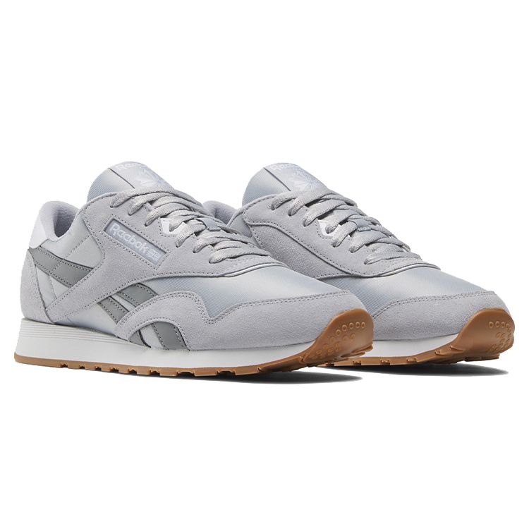 Reebok Классический нейлон Удобная Универсальная Поддержка Низкий верх Кроссовки для бега Унисекс кроссовки Серый 100074325