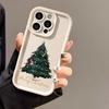 Merry Christmas Gift Tree Silicone Phone Case For iPhone 16 15 14 13 12 11 Pro Max XS Max 8 7 Plus X XR SE3 SE Women Soft Shockproof Bumper Back Cover