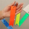 10Pcs Soft PVC Reflective Strips High Visibility Backpack Pendant Car Reflective Keychain  Cycling