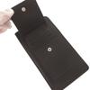 Used AUTHENTIC PRADA Phone case neck pouch Triangle logo Saffiano Black