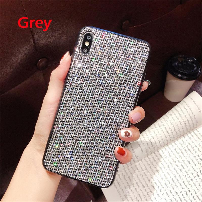 Для iPhone 16 15 14 Redmi Note 13 12 Pro Samsung S25 S24 S23 A05 A06 A13 A14 A15 A16 Блестящий чехол для телефона с пайетками и пудрой, блестящая задняя крышка с бриллиантами