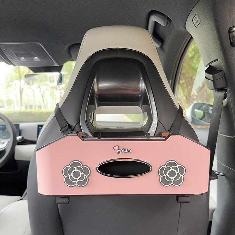 Органайзер на спинку сиденья автомобиля с держателем для салфеток и подстаканником - Многофункциональный органайзер