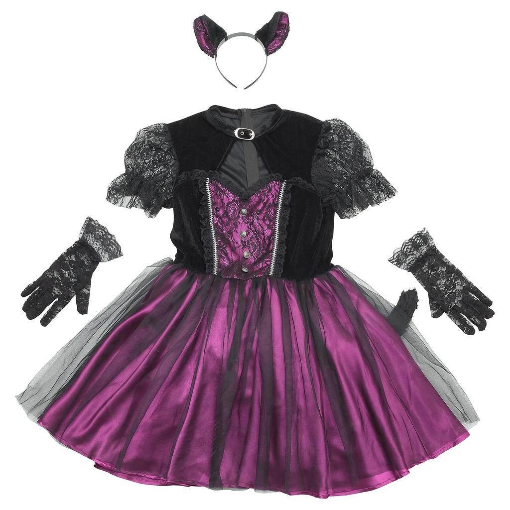 Clearstone Фантастический злодей Косплей Хэллоуин Мао Фиолетовый Женский