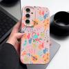 Красочный Мультяшный Чехол Для Samsung Galaxy S25 Edge S24 Ultra S23 S22 Plus S21 FE S26 Ultra Силиконовый Чехол с Кожаной Текстурой