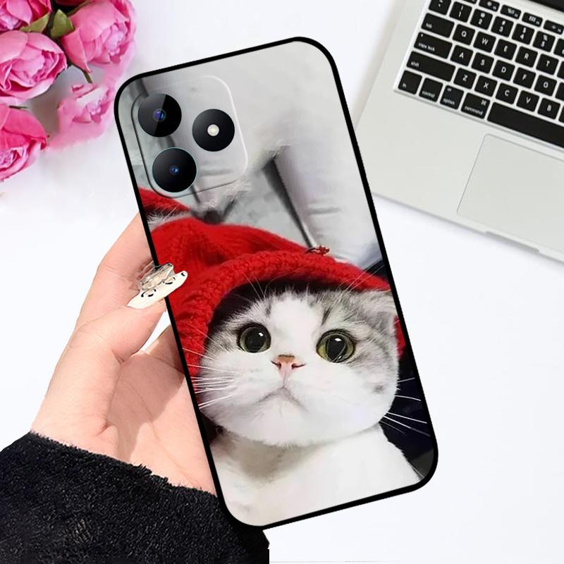 Мультяшный модный чехол для Realme Note 50 Coque Narzo N53 ТПУ силиконовые чехлы для телефона для Oppo Realme C51 C51s C53 4G Мягкий бампер