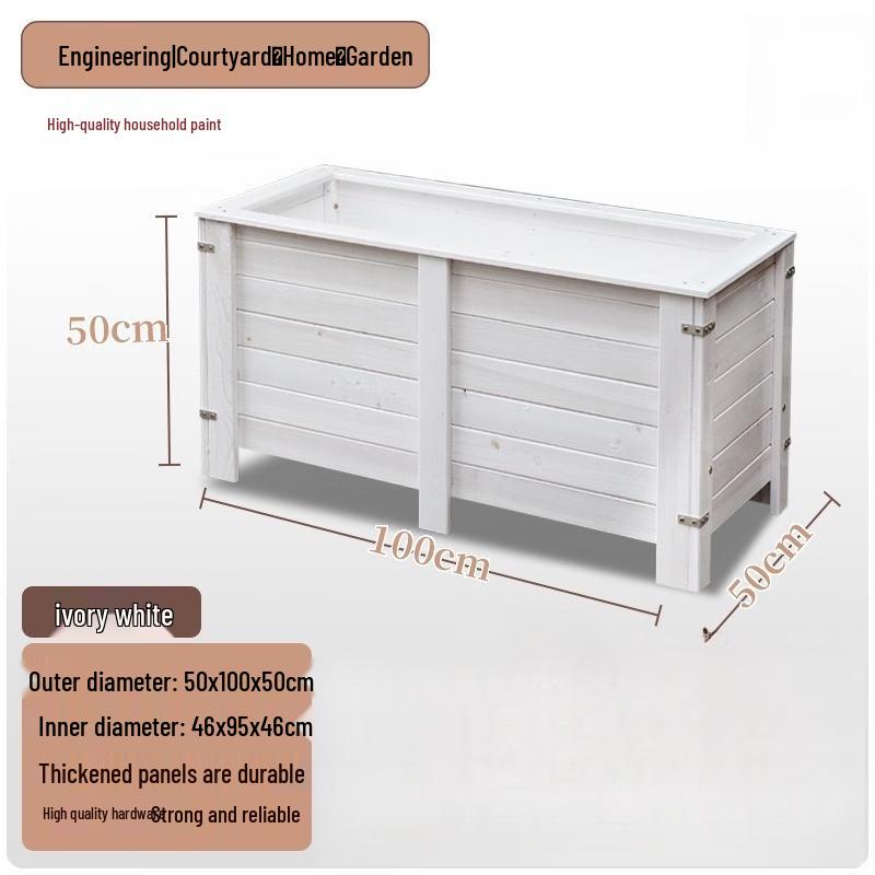 Hualongdun Carbonized Wood Outdoor Planter Box