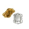 Роскошный металлический поднос с золотым краем для закусок, фруктов, десертов и тортов - Прямоугольная тарелка для демонстрации и хранения