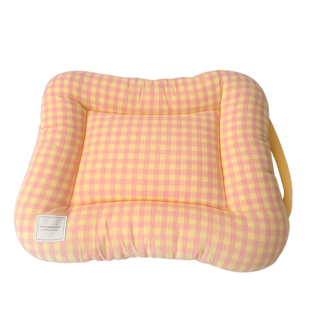 Macaron Plaid Dog Cushion Non-slip Pet Mattresses Breathable Cat Mat  for Cats and Dogs