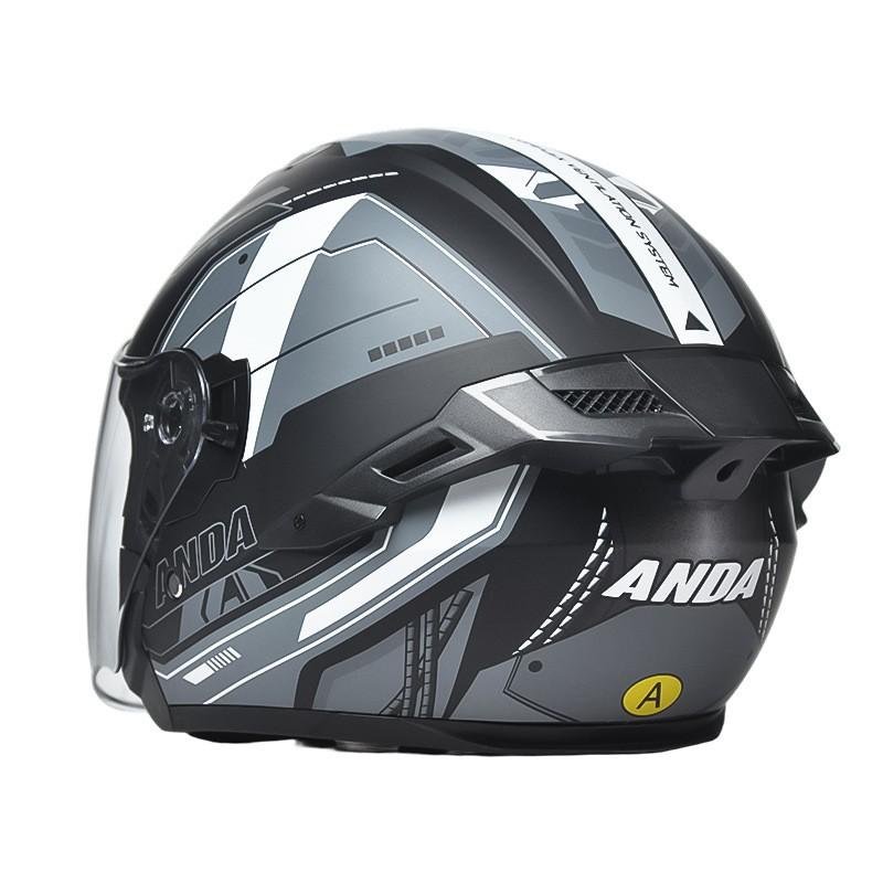Open Face Motorcycle Helmet Men Women 3/4 Half DOT ECE Certified All Season Riding Gear
