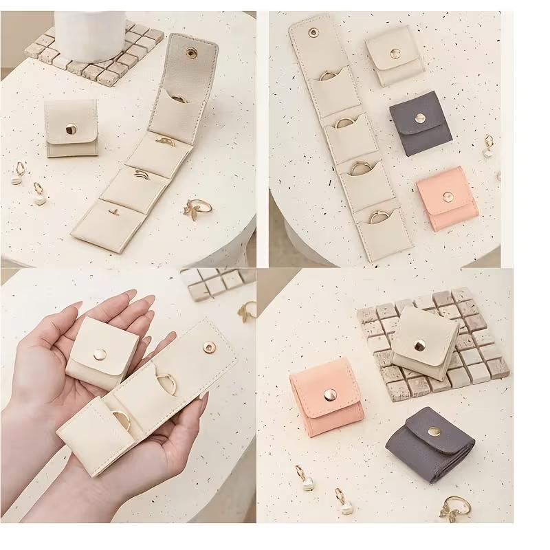 Convenient Compartmentalized Jewelry Pouch—Mini Ring Organizer,Travel-Friendly Stud Earring Sorting Bag,Jewelry Storage Case