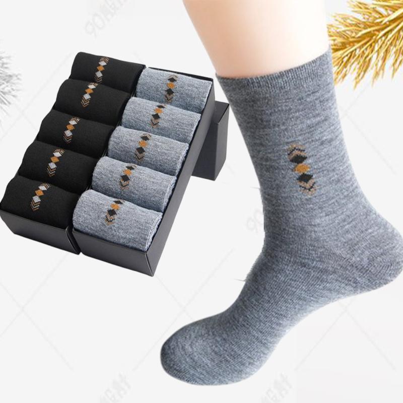 2/5/10 Pairs/Lot Men's Fashion Socks Four Seasons Leisure Breathable Mid Tube Socks 39-46
