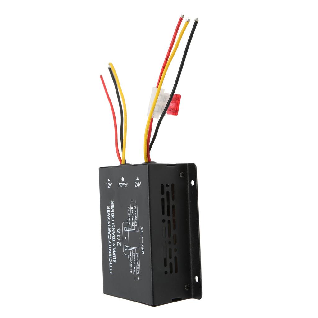 24V To 12V Converter Short Circuit Protection Professional Environmental Car Voltage Reducer20A