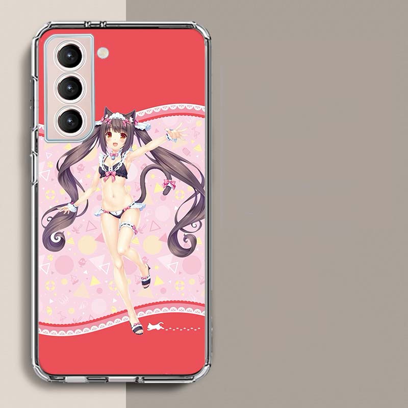 Чехол для телефона Chocola Nekopara Для Samsung A16 A26 A36 A56 A17 A15 A25 A35 A55 A14 A24 A34 A54 A04S A05S Galaxy Note 20 10 9 8 A9 A