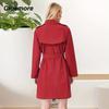 Cinemore Spring Long Trench Coat for Women Casual Windbreaker Jacket Double Breasted Lapel Belted Windproof Female Overcoat Office 2F2039
