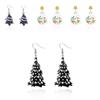 Acrylic Geometric Ghost Dangle Earrings With Electroplated Finish For Stylish Women