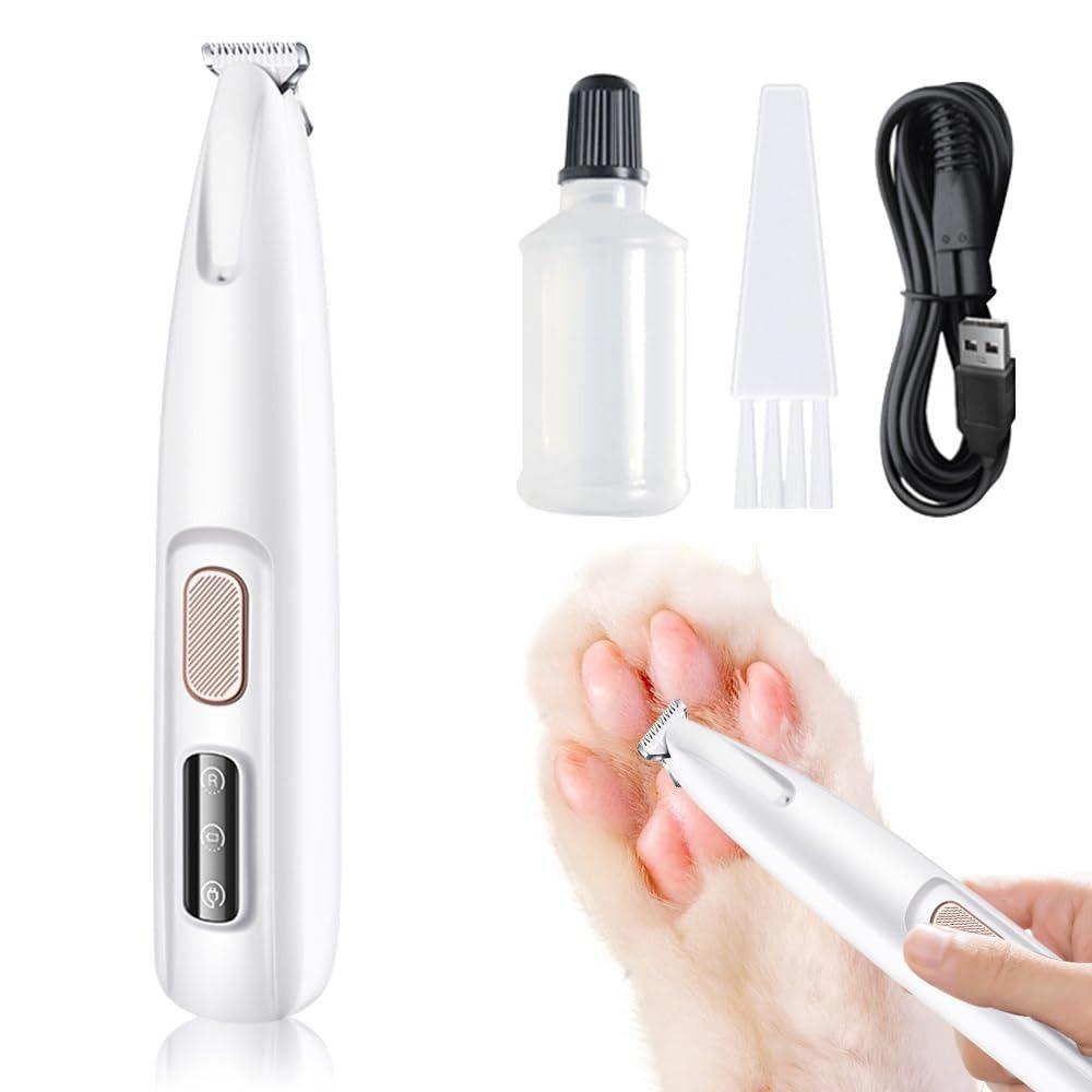 Умный дисплей машинка для стрижки кошек с LED триммер для лап питомца беспроводная машинка для стрижки шерсти собак чистка