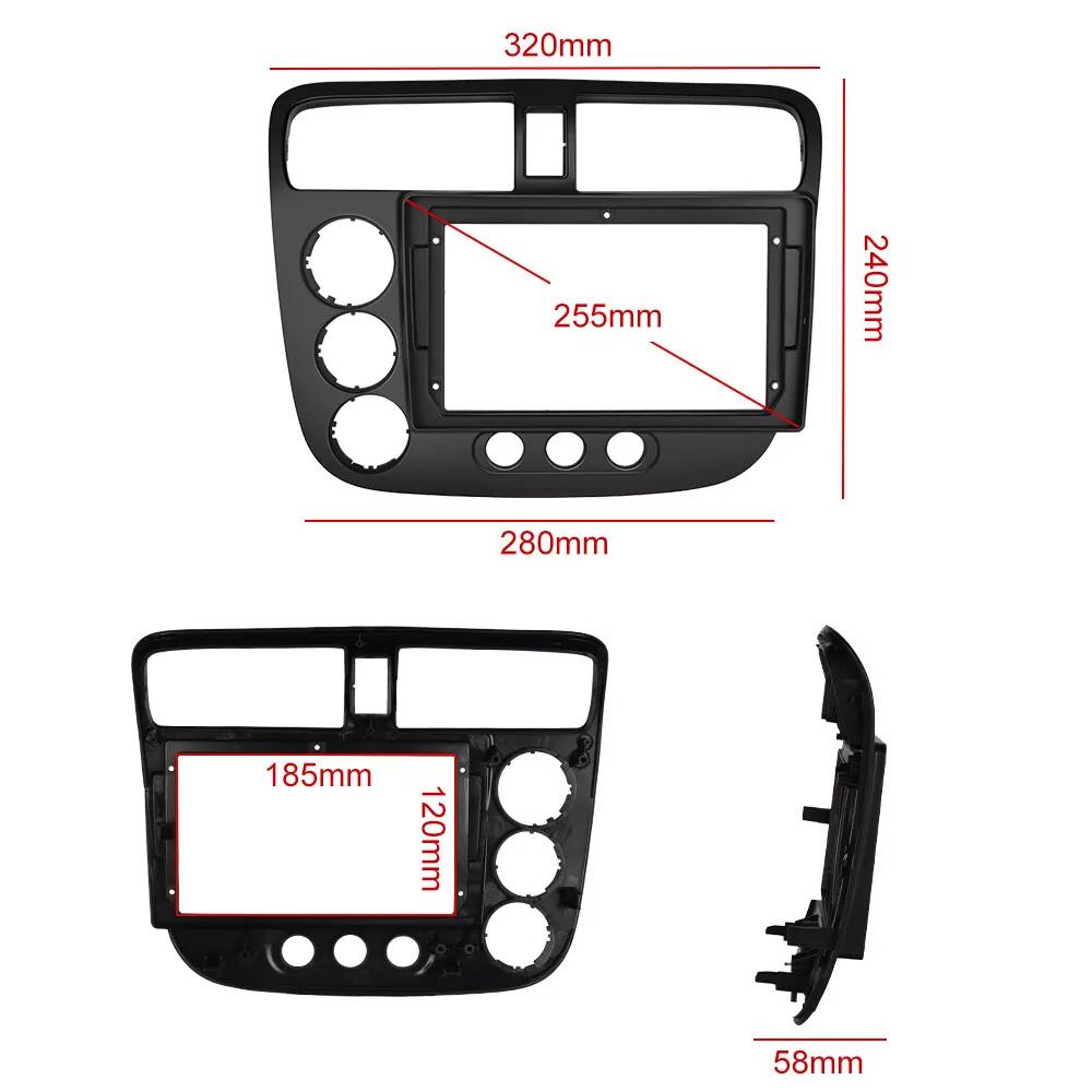 For Honda Civic 2000-2006 LHD 2 Din Android Car Radio Multimedia Video Player GPS Navigation Carplay Head Unit