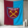 West Ham Wall Tapestry Aesthetic Wall Hanging Printed Fabric Blanket Decorative Tapestries For Bedroom Living Room Home Decor