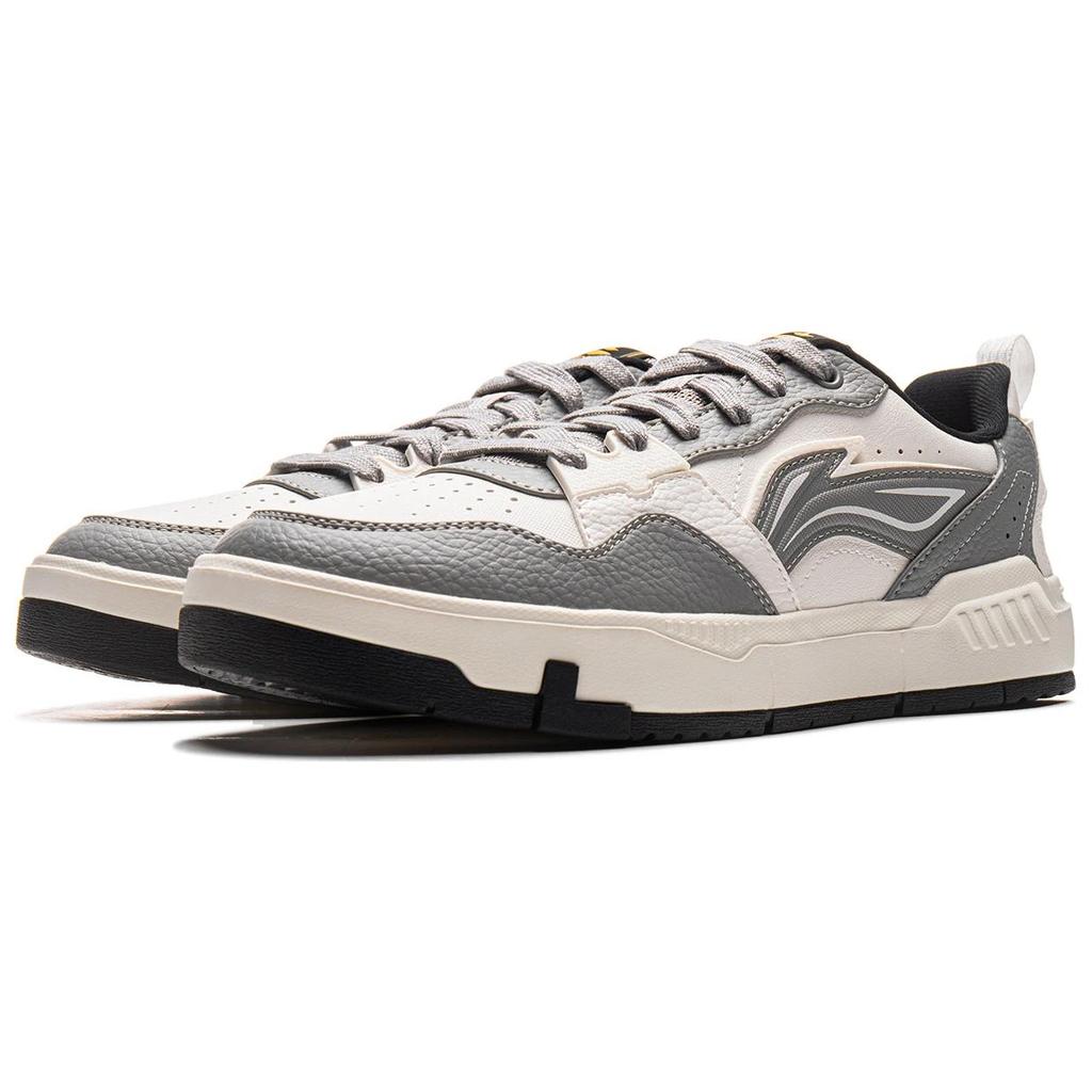Li Ning Yuan Chu Casual Versatile Thick Sole Height Increasing Non-Slip Shock Absorbing Wear-Resistant Breathable Low-Top Skate Shoes AGCU337-1