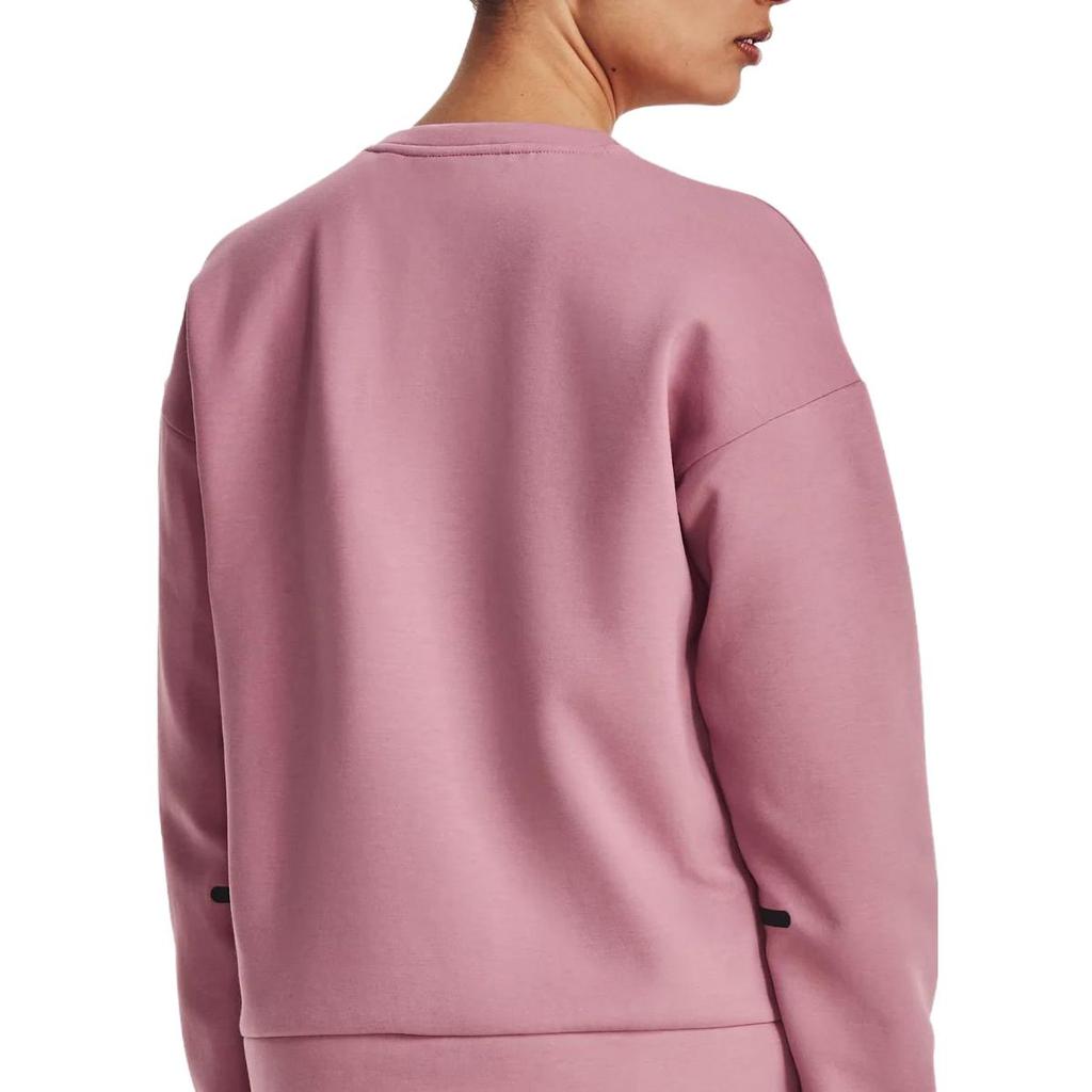 Under Armour Sweatshirts Women's Pink Crew Neck Moderate Regular 1379835-697