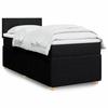 Maison Exclusive - Sommier à lattes de lit avec matelas Noir 90x190 cm Tissu