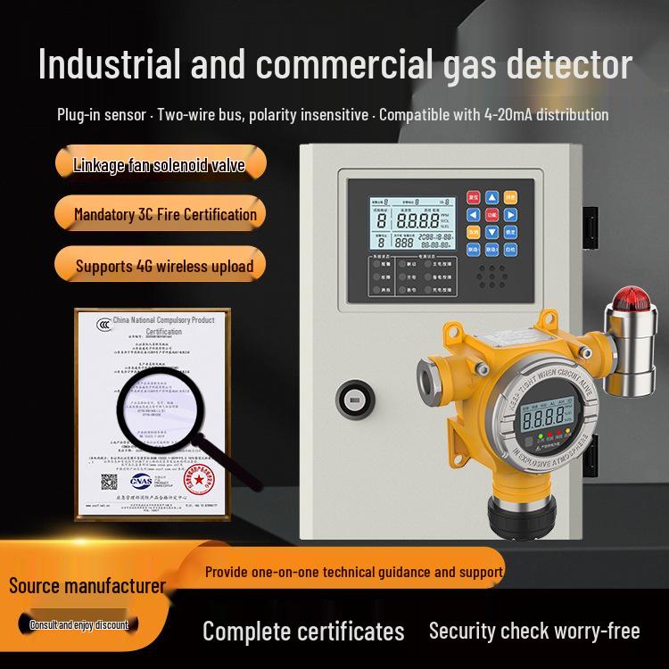 Explosion-Proof Flammable Gas & Oxygen Leak Detector for Industrial and Commercial Use