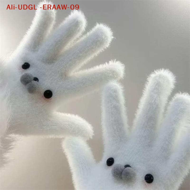 Enchanting Winter Gloves with Baby Seal and Snowman Design; Cold-Proof, Fashionable Five-Finger Gifts for this Christmas