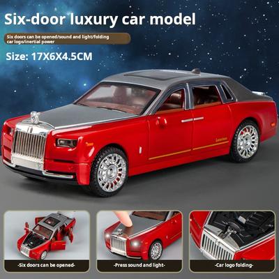 Модель автомобиля Rolls-Royce Phantom, Модель, Украшения, Роскошный автомобиль, Седан, Детская игрушечная машина, Коллекция для мальчика, С коробкой