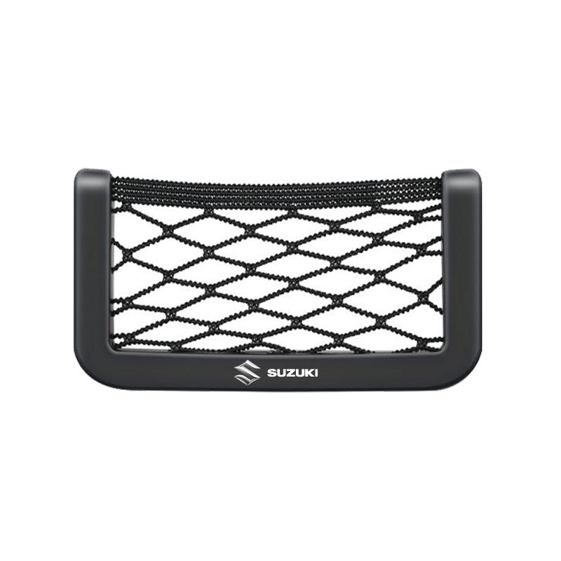 1Pcs Car Net Bag Phone Holder Storage Net Box Pocket Organizer For Suzuki DZire IGNIS Grand Swift Jimny Vitara Baleno SX4 GW250 Splash Swace