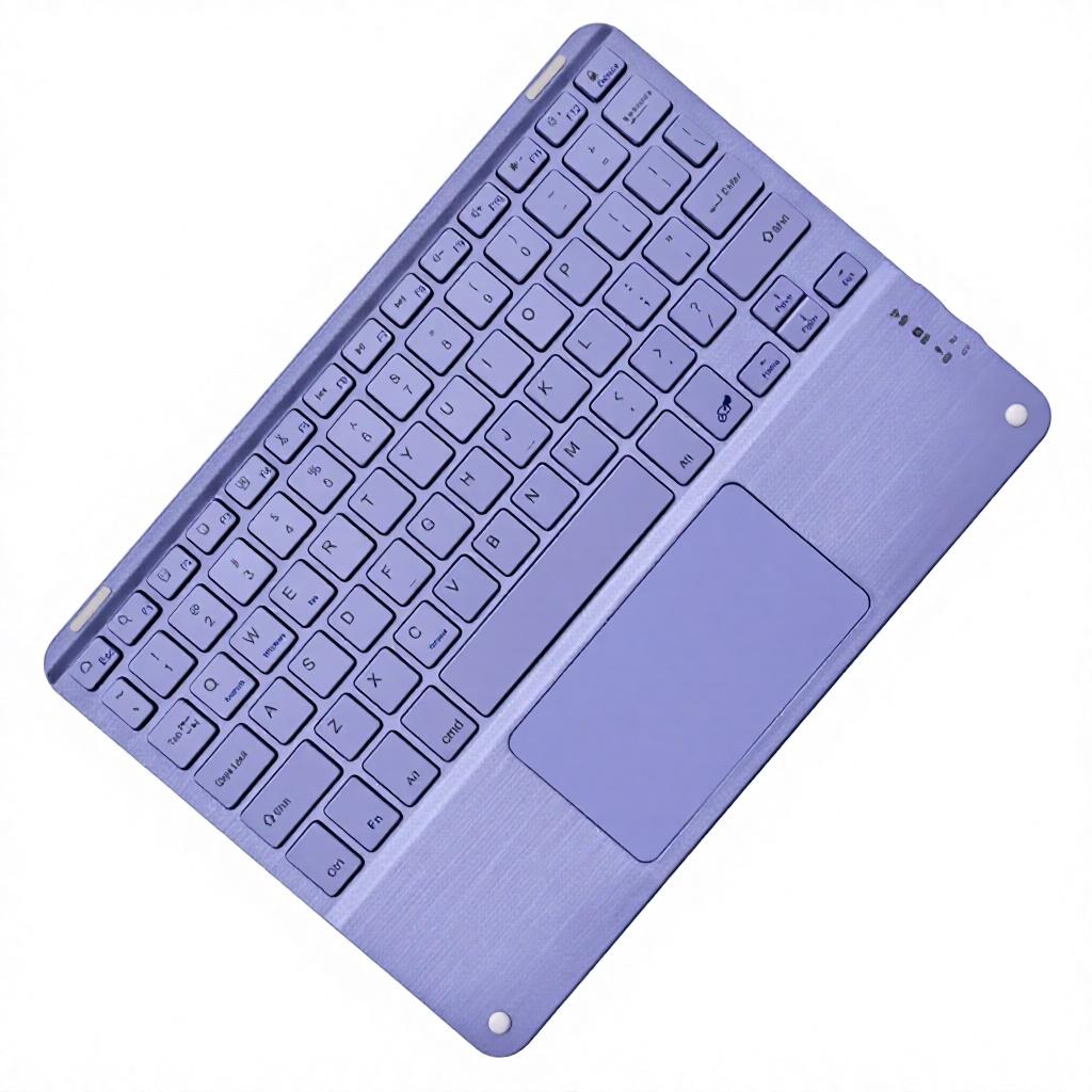 Custom Keyboard Trading Silent Wireless Rechargeable Slim Portable bluetooth Keyboard with Touchpad for ipad