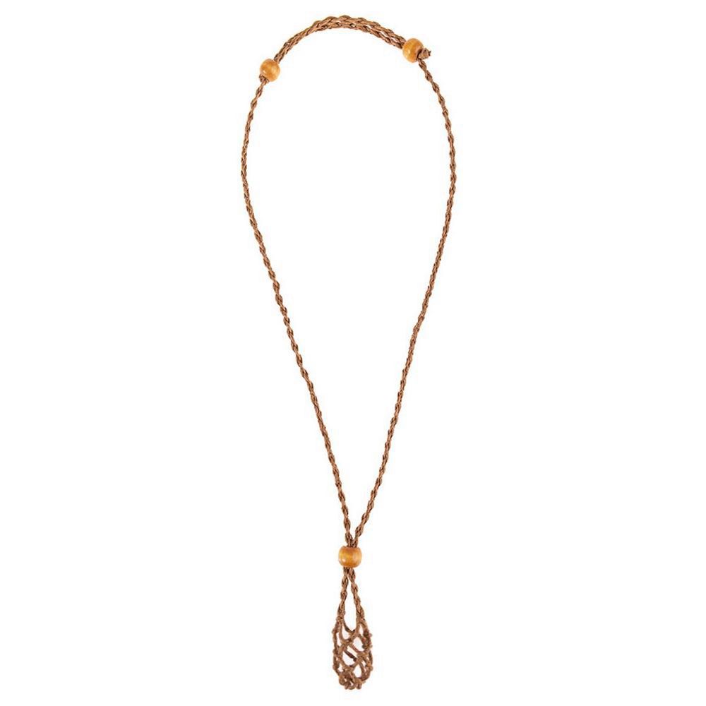 1pc Hand-knitted DIY Braided Necklace Cord Crystal Necklace Holder Empty Stone Holder Necklace Cord