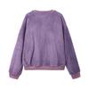 Women's Fashionable Solid Color Long Sleeved Casual Pullover Sweatshirt Top