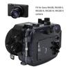 Underwater Waterproof Housing Case Cold Shoe Mount Design Camera Diving Protector for Sony RX100 RX100 II RX100 III RX100V Camera 60m/65.6yd