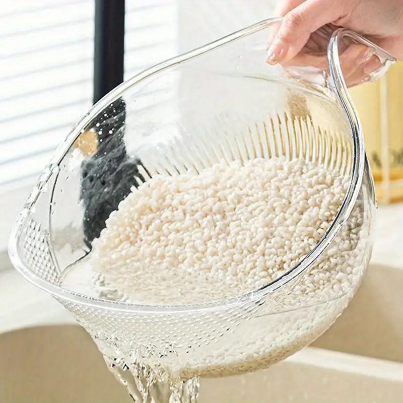 1Pc Multifunctional Drain Basket Drain Bowl Household Sink Vegetable Basin Kitchen Rice Washing Colander Fruit Plate