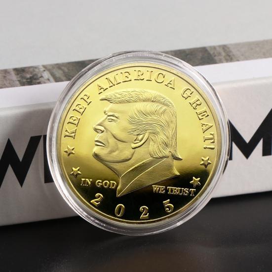 Монета Трампа, президентская сувенирная монета, металлический памятный жетон Keep America, отличный коллекционный подарок для сторонников MAGA/KAG