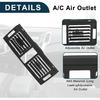 Center Dash A/C Outlet for Mercedes-Benz C300 Durable | Air Vent Panel Black 1 Set