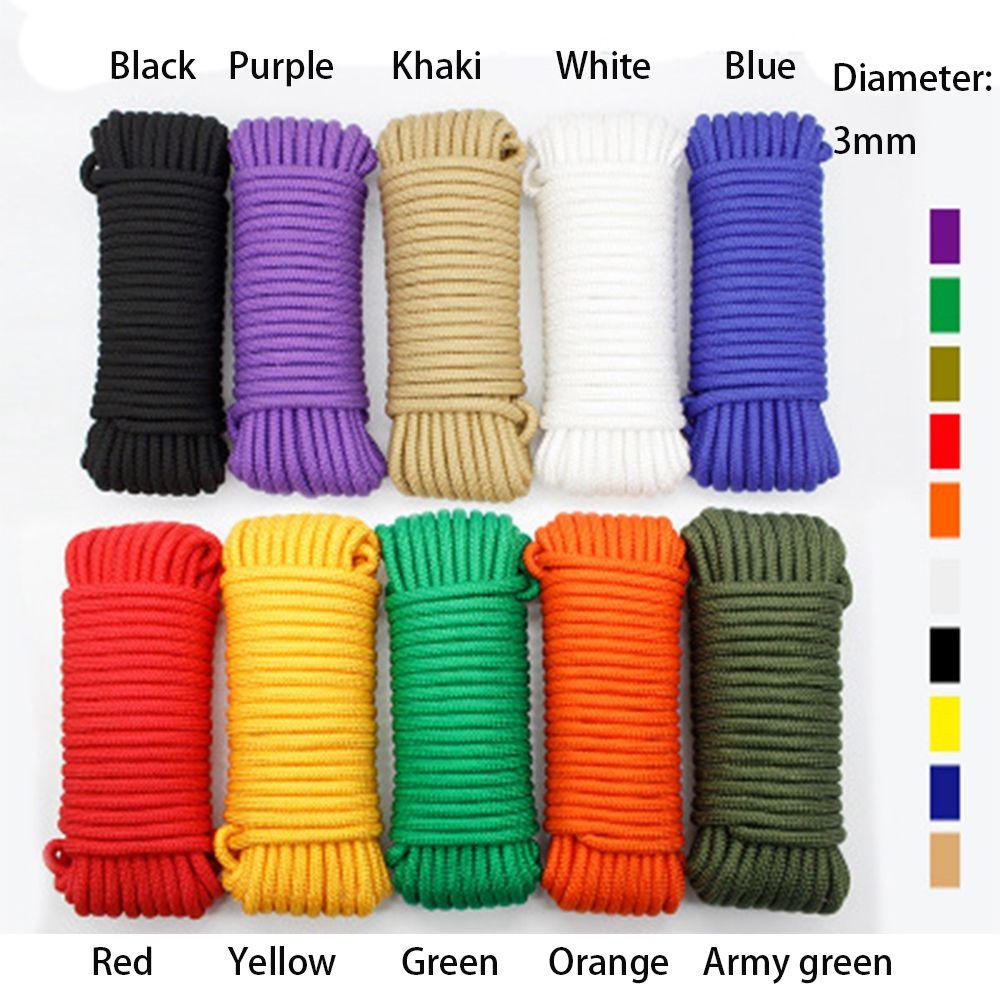 3mm Hiking Camping Equipment Survival kit Paracord Cord Lanyard Tent Ropes Paracords 550 Rope