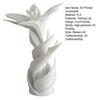 3D-печатная скульптура цветка лилии, Современное переплетенное белое цветочное искусство, Уникальный подарок на свадьбу и годовщину для пары, Элегантный домашний декор для гостиной,
