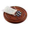 Shriji Crafts Wooden Solitaire Board Game With Glass Marbles Party & Fun Game Party & Fun Board Game Family Games Christmas