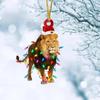 Новые Рождественские Украшения Акриловая Подвеска Петух Олень Фламинго Лев Подвеска Праздничные Украшения Рождество