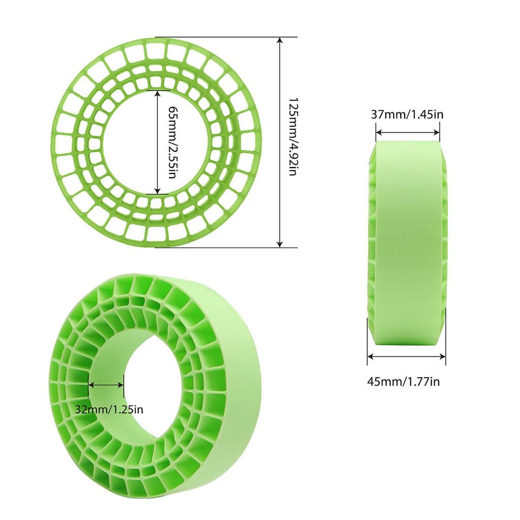 2Pcs Tire Inserts for 1/10 RC Crawler Trucks Waterproof Enhanced Traction Grip Cushioning Can Trim 1 10 Scale RC Car Accessories